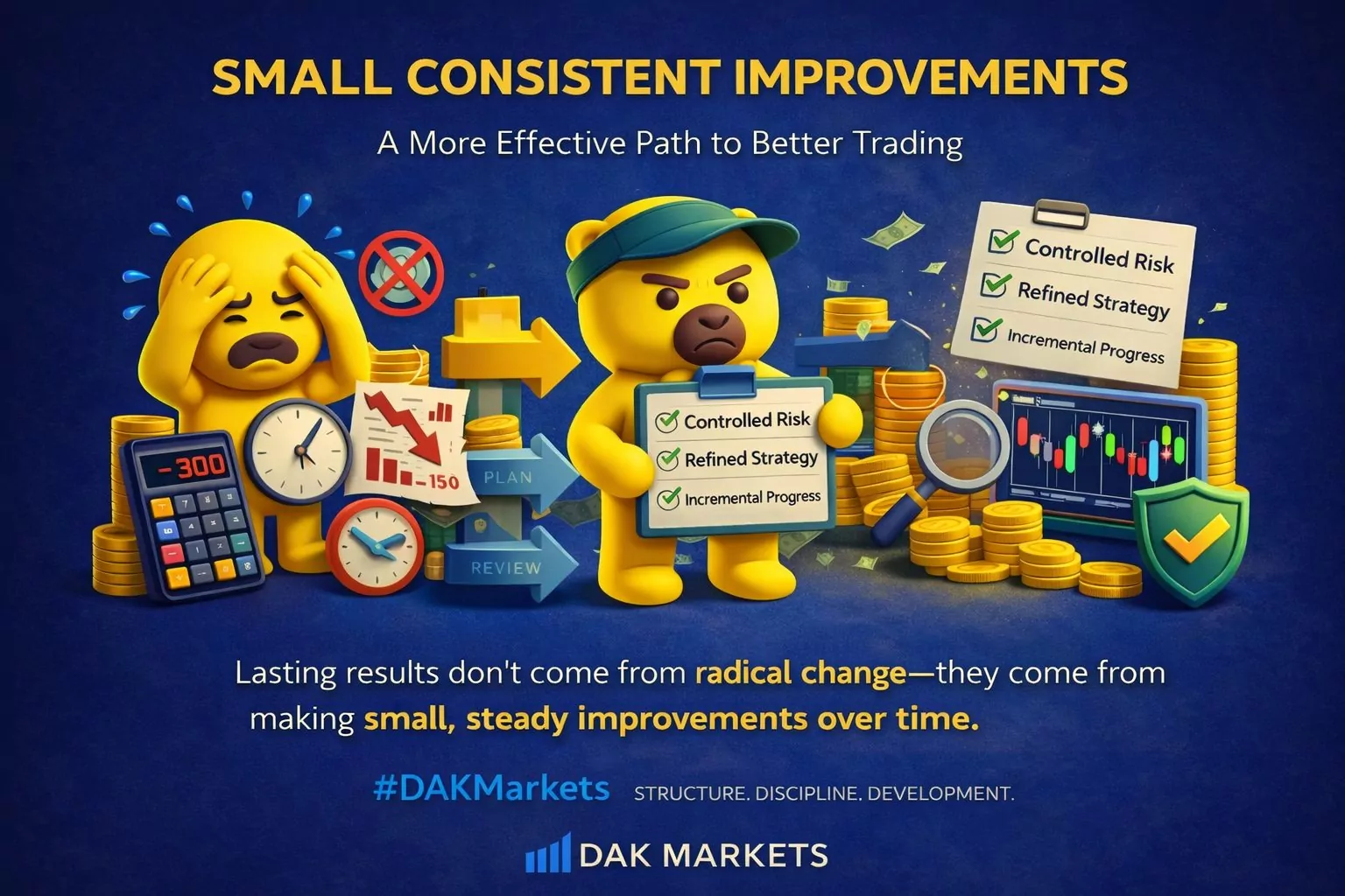 Want Better Trading Results? Improve in Small Steps with DAK Markets
